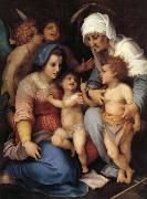 Andrea del Sarto,Andrea d Agnolo di Francesco dit Sainte Famille aux Anges oil on canvas